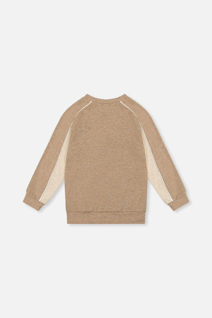 Brushed Jersey Top With Raglan Sleeves Taupe