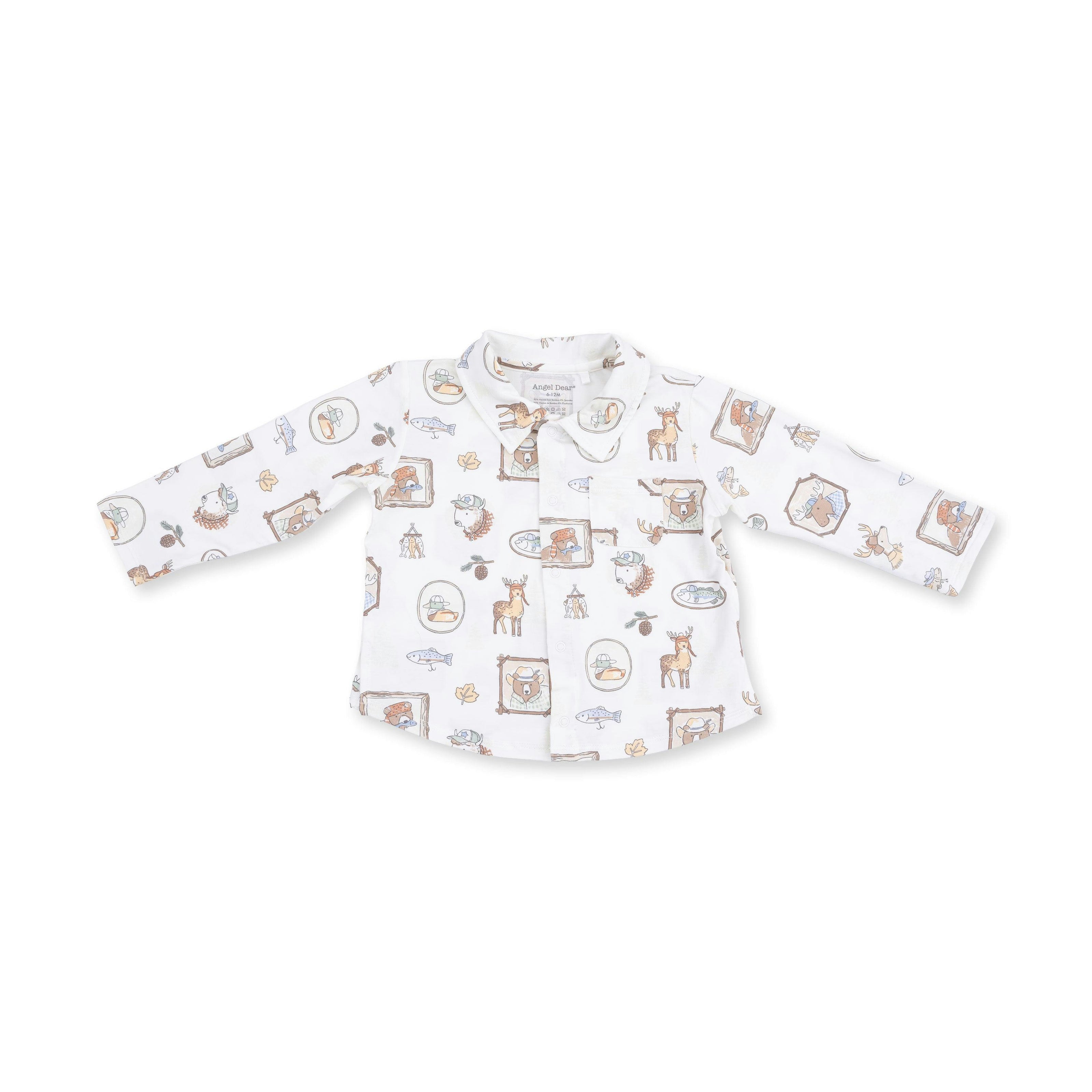 Woodson's Family Cabin - Long Sleeve Polo Button Up