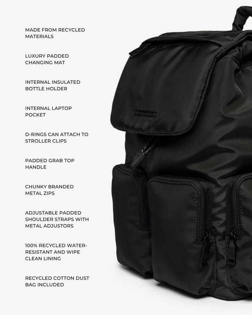 Alto Changing Backpack Black