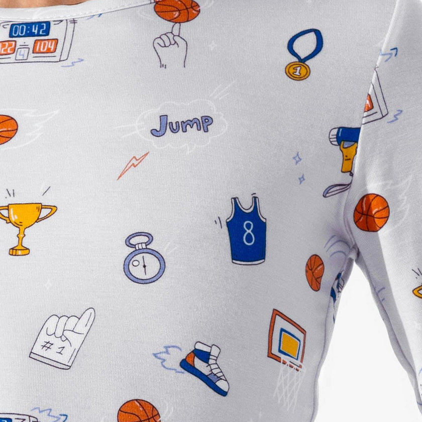 All Star Basketball Bamboo Kids Pajamas