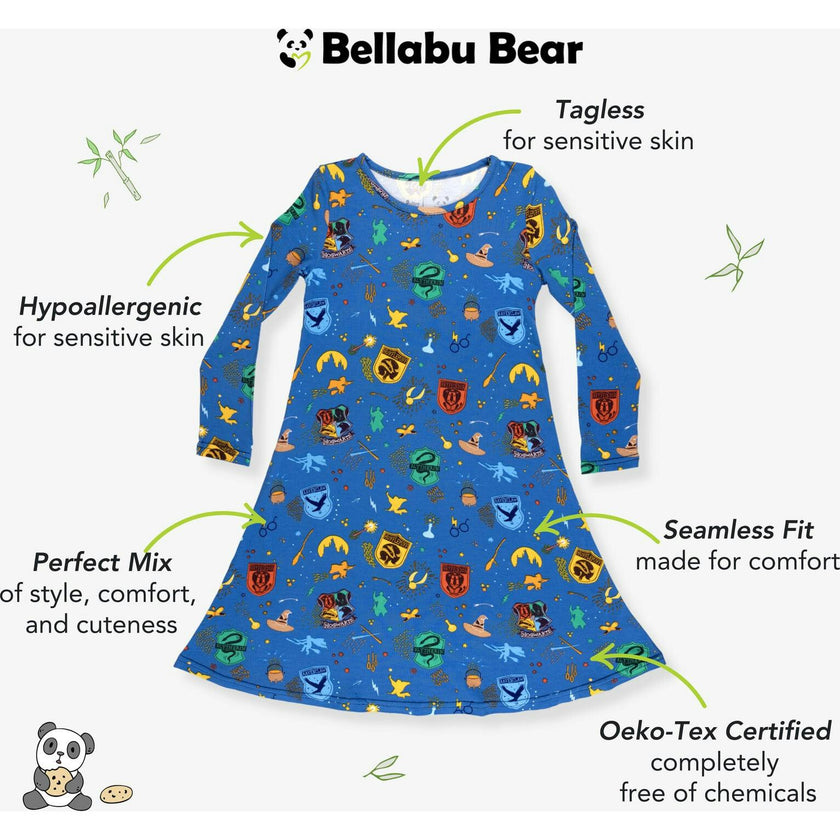 House Pride Bamboo Girls' Long Sleeve Dress