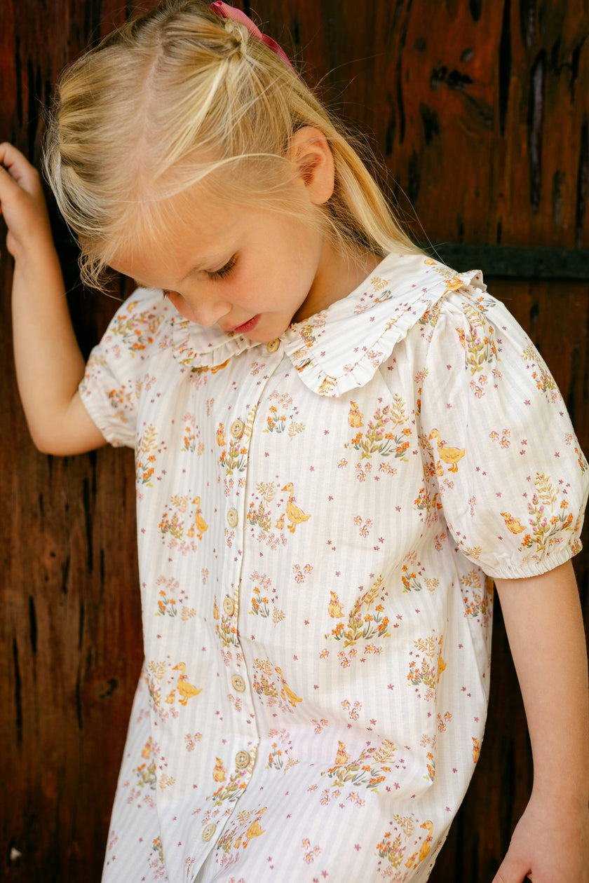 Pippa Dress - Duckling Garden