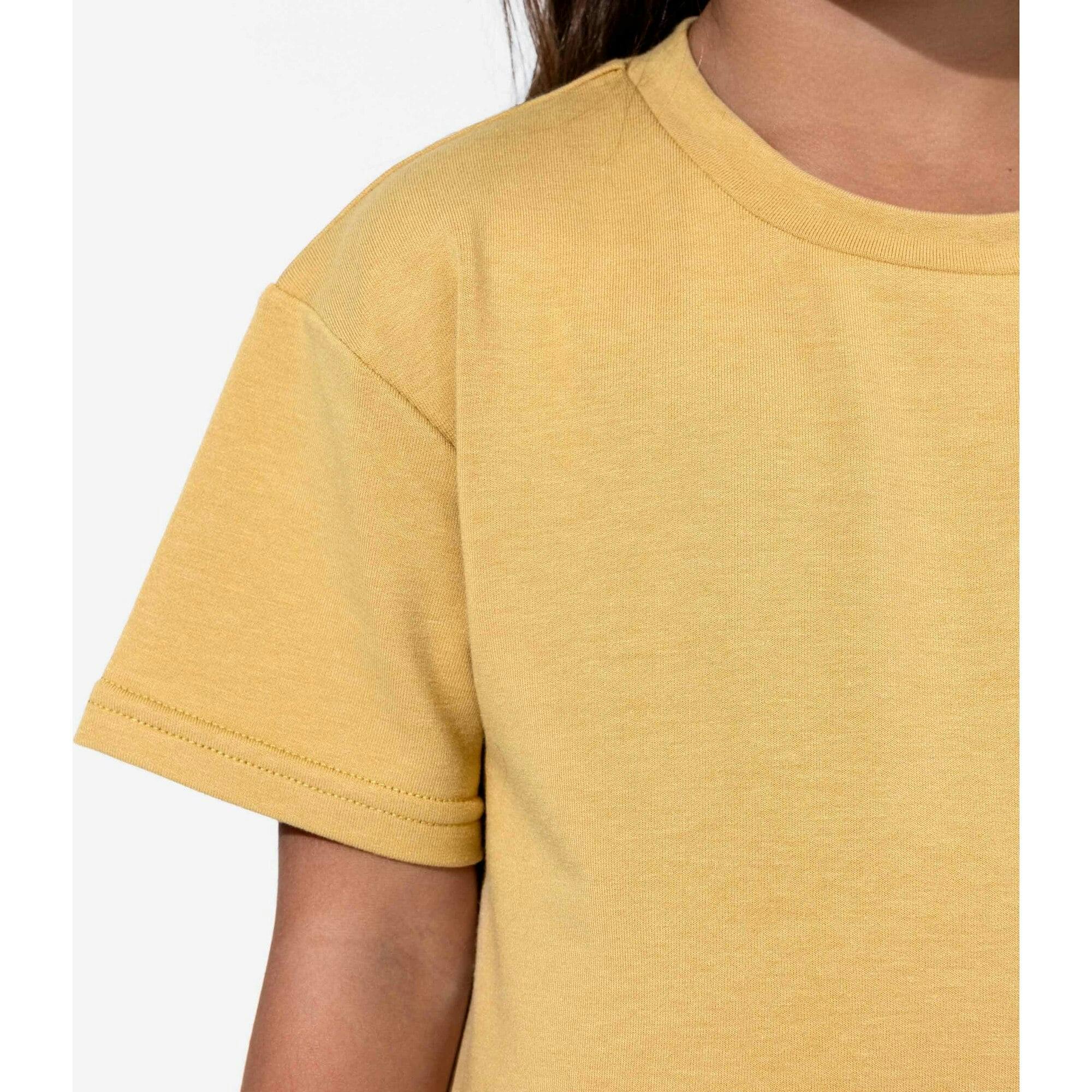 Latte Bamboo Terry Kids Oversized T-Shirt