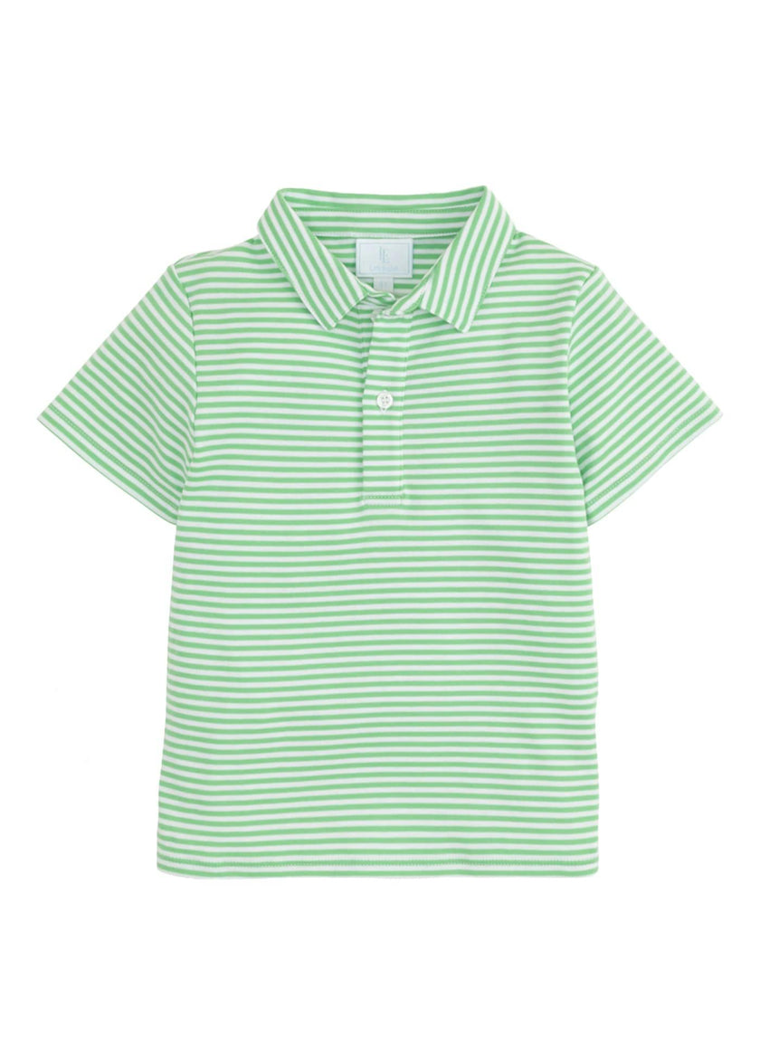 Short Sleeve Polo - Green Stripe