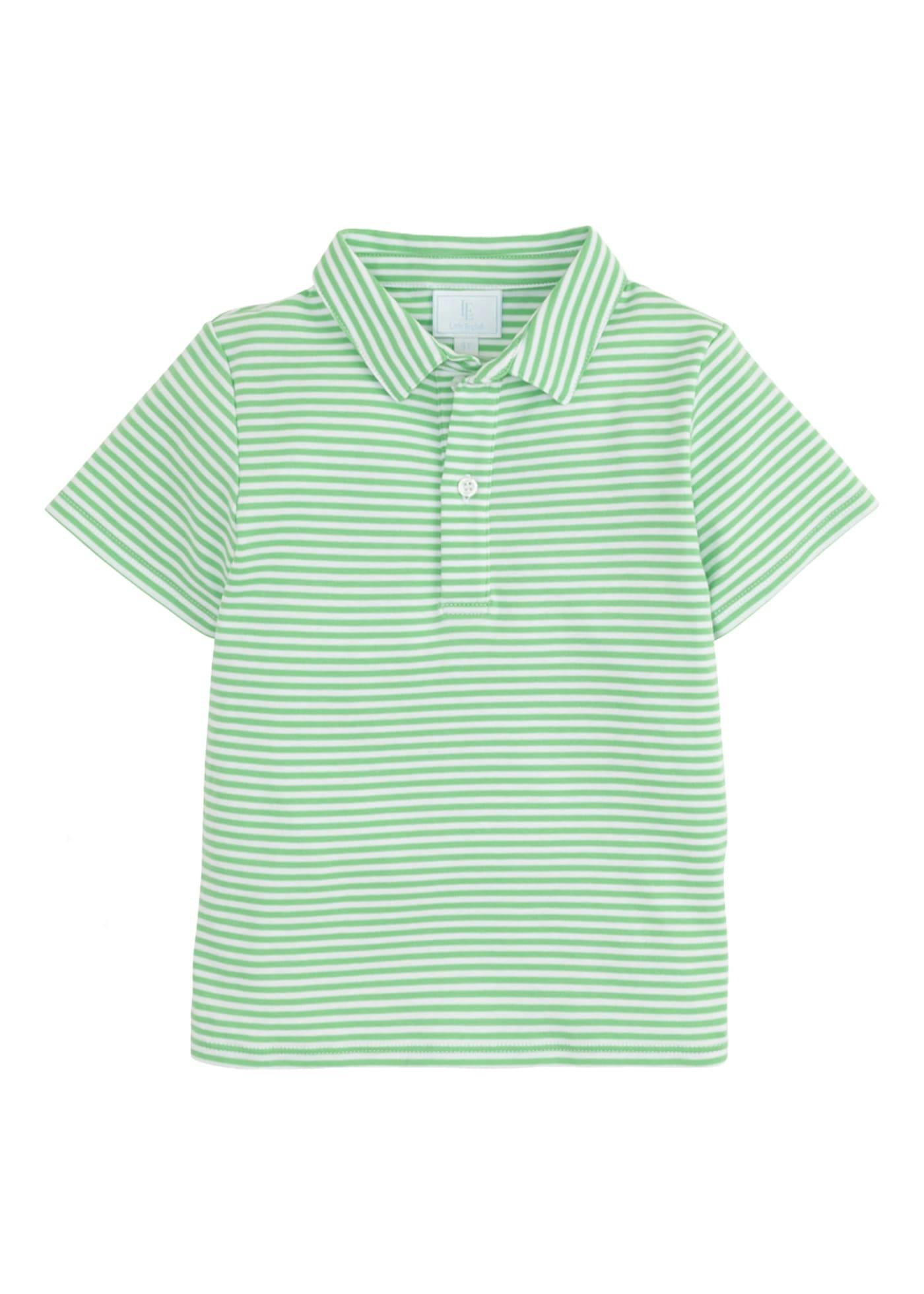 Short Sleeve Polo - Green Stripe