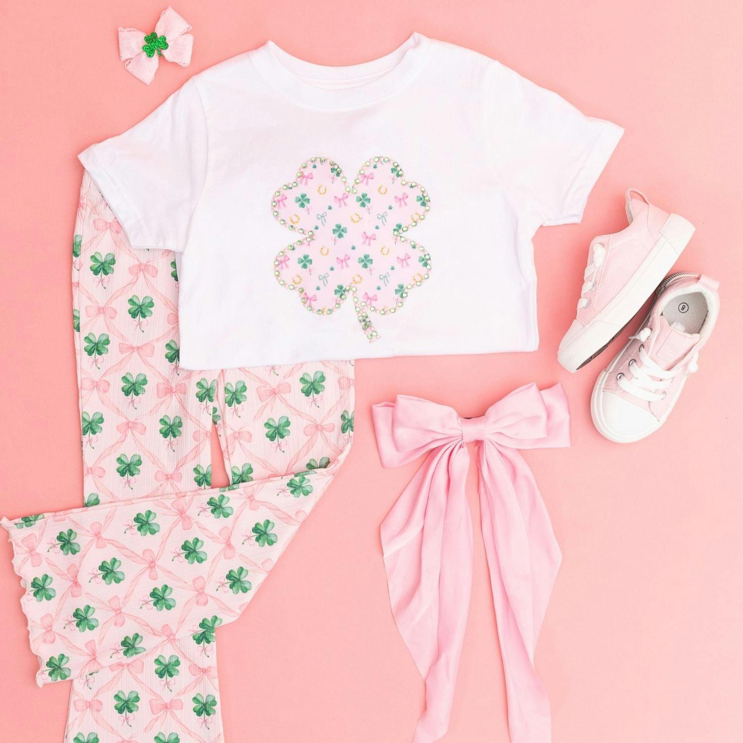 Coquette Clover St. Patrick's Day Flare Legging
