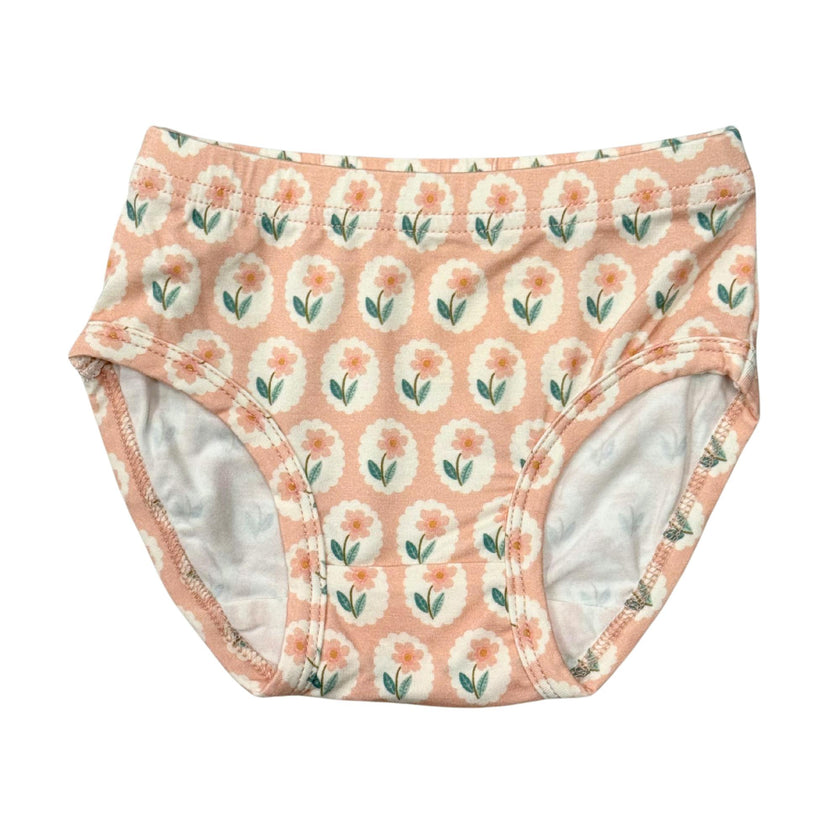 Girls Underwear in Framed Flower
