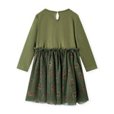 Pinecone Cotton Stretch Long Sleeve Ballet Dress