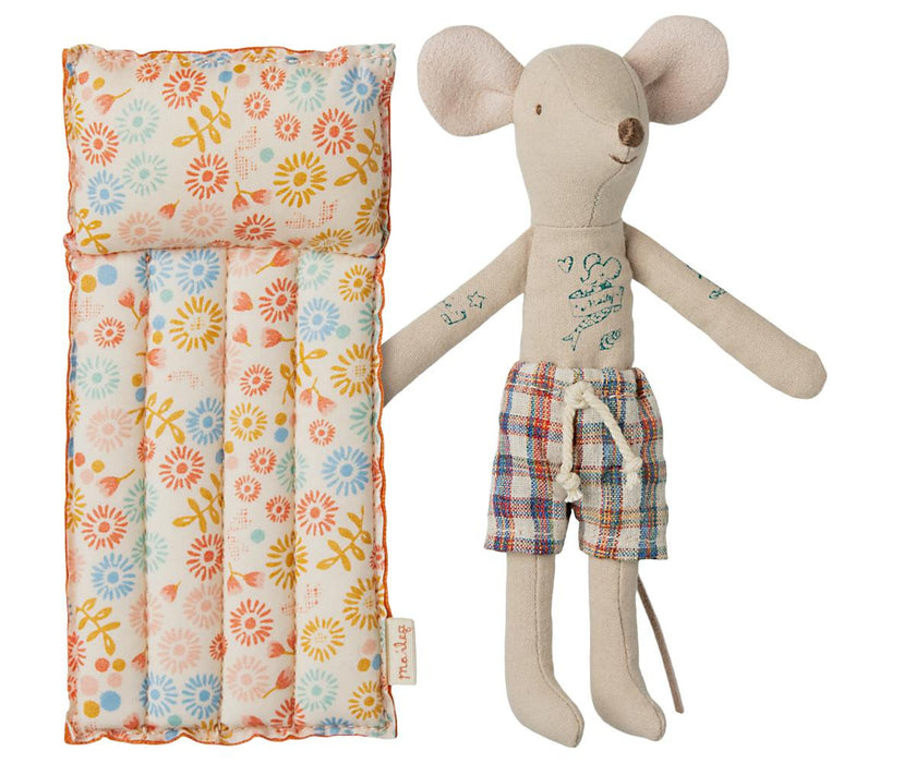 Beach mouse with air mattress, Dad - Flower