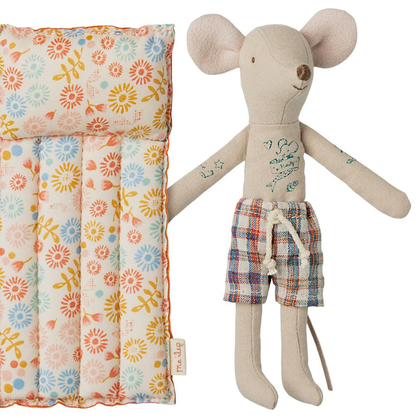 Beach mouse with air mattress, Dad - Flower