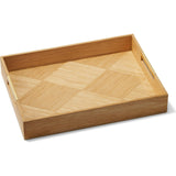 Marcello Wood Tray, Beige