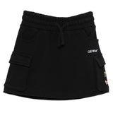Black Arrow Stones Cargo Skirt