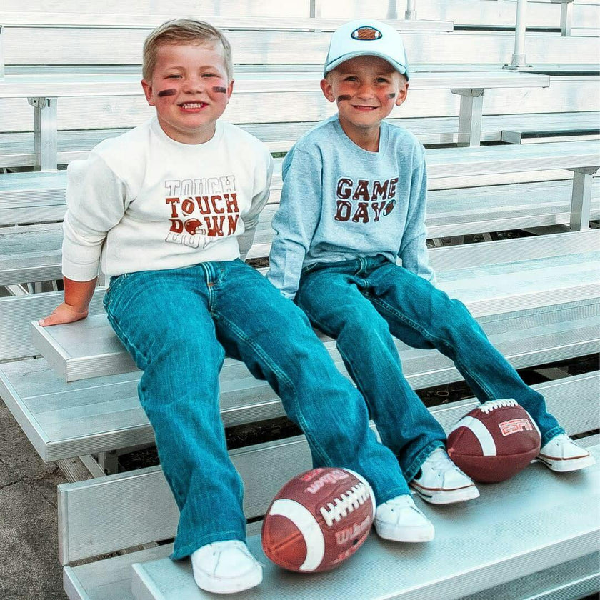 Game Day Patch Sweatshirt - Gray