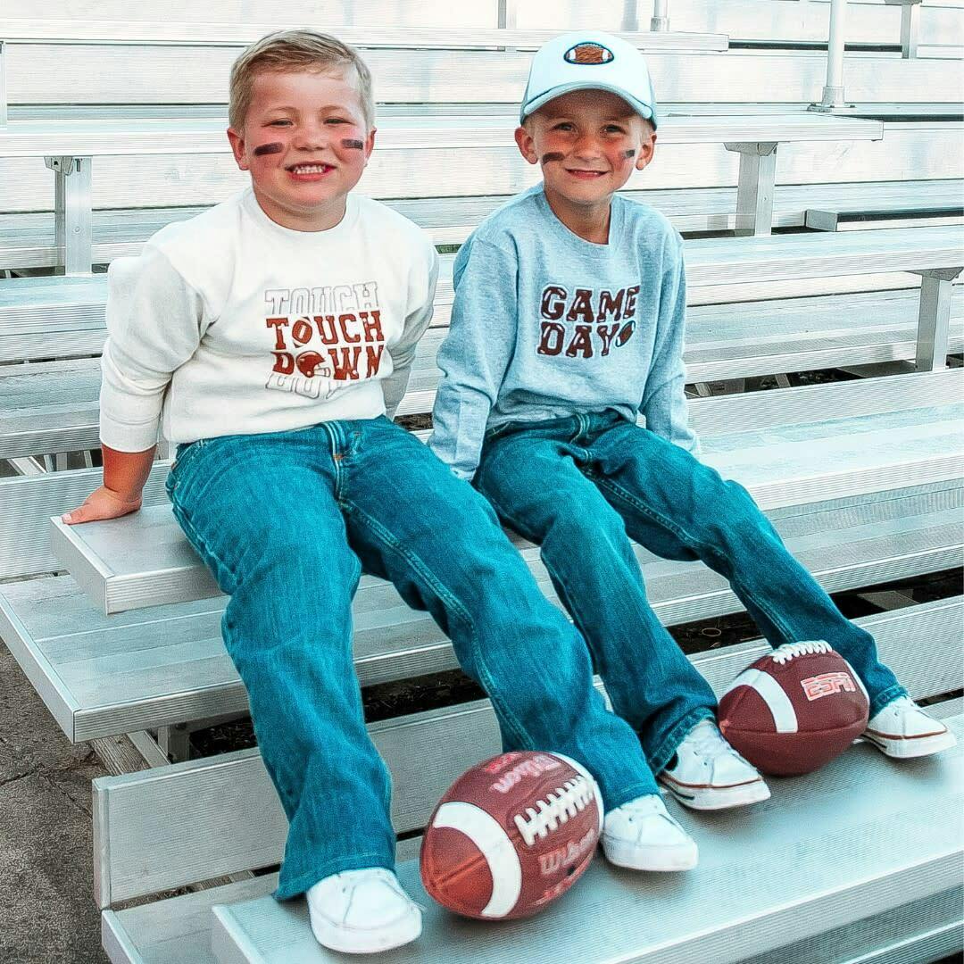 Game Day Patch Sweatshirt - Gray