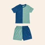 Colorblocked T-shirt Set