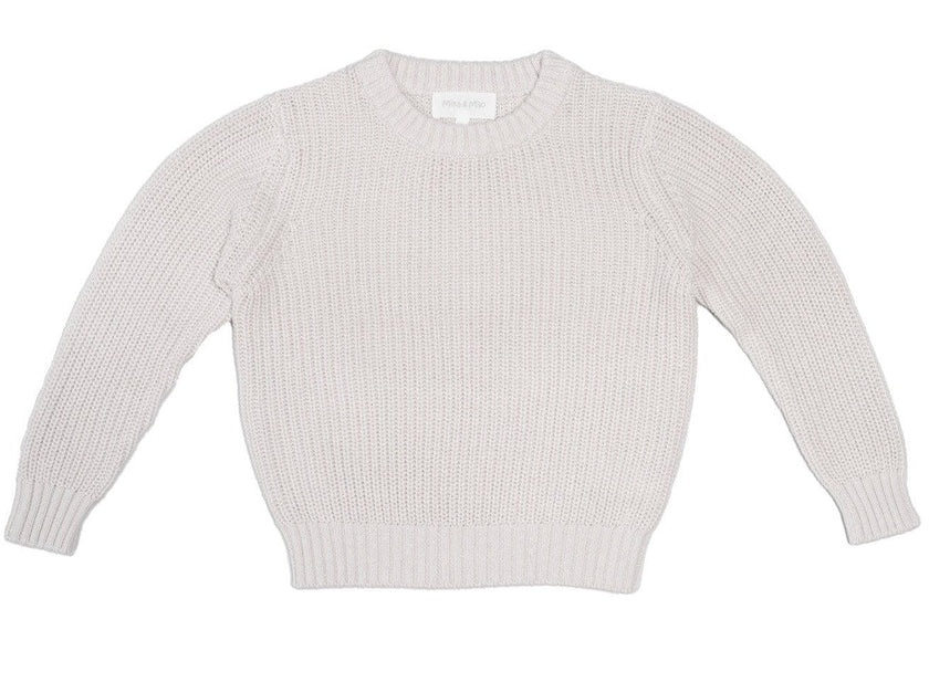 Classic Fisherman Jumper | Chalk