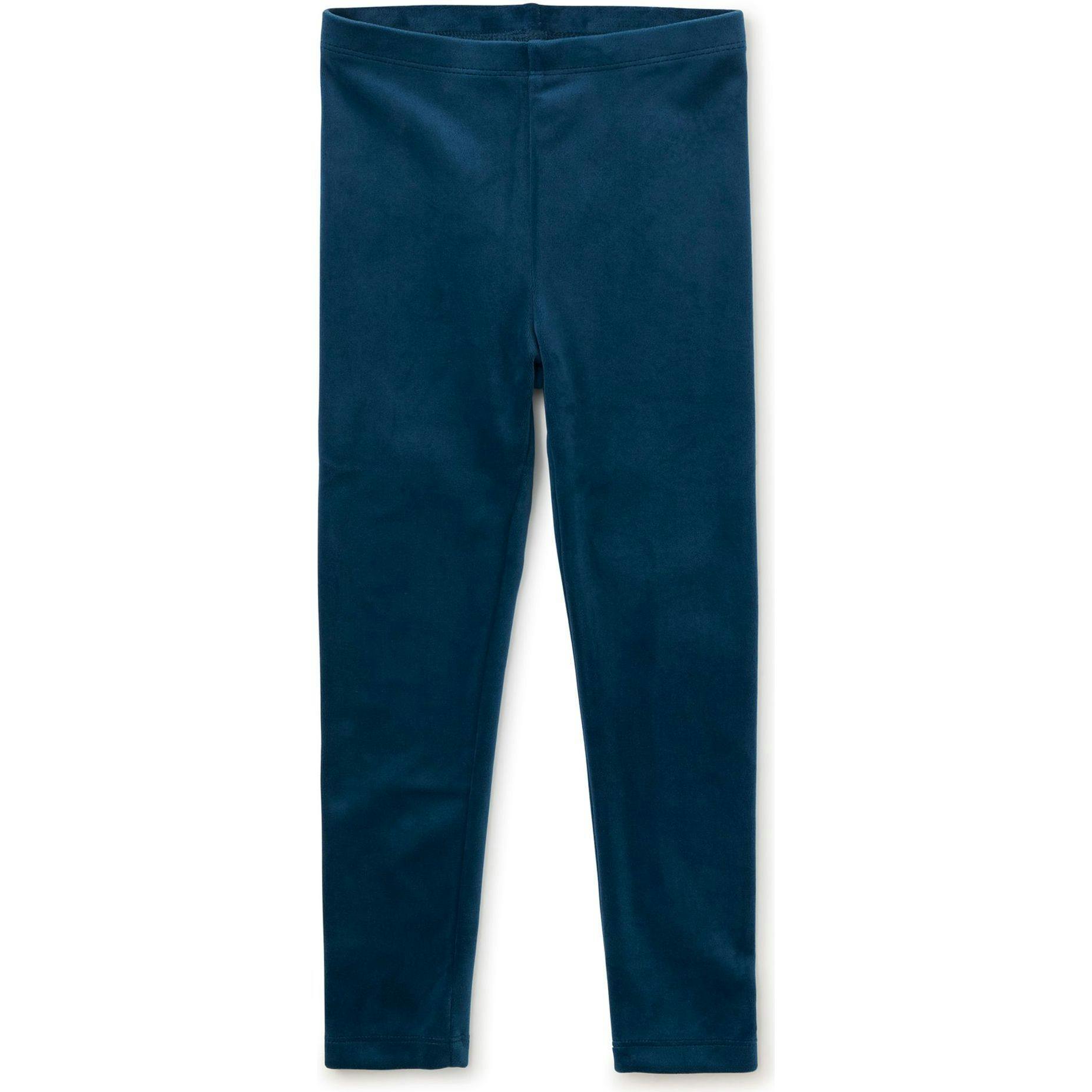 Velour Leggings, Blue