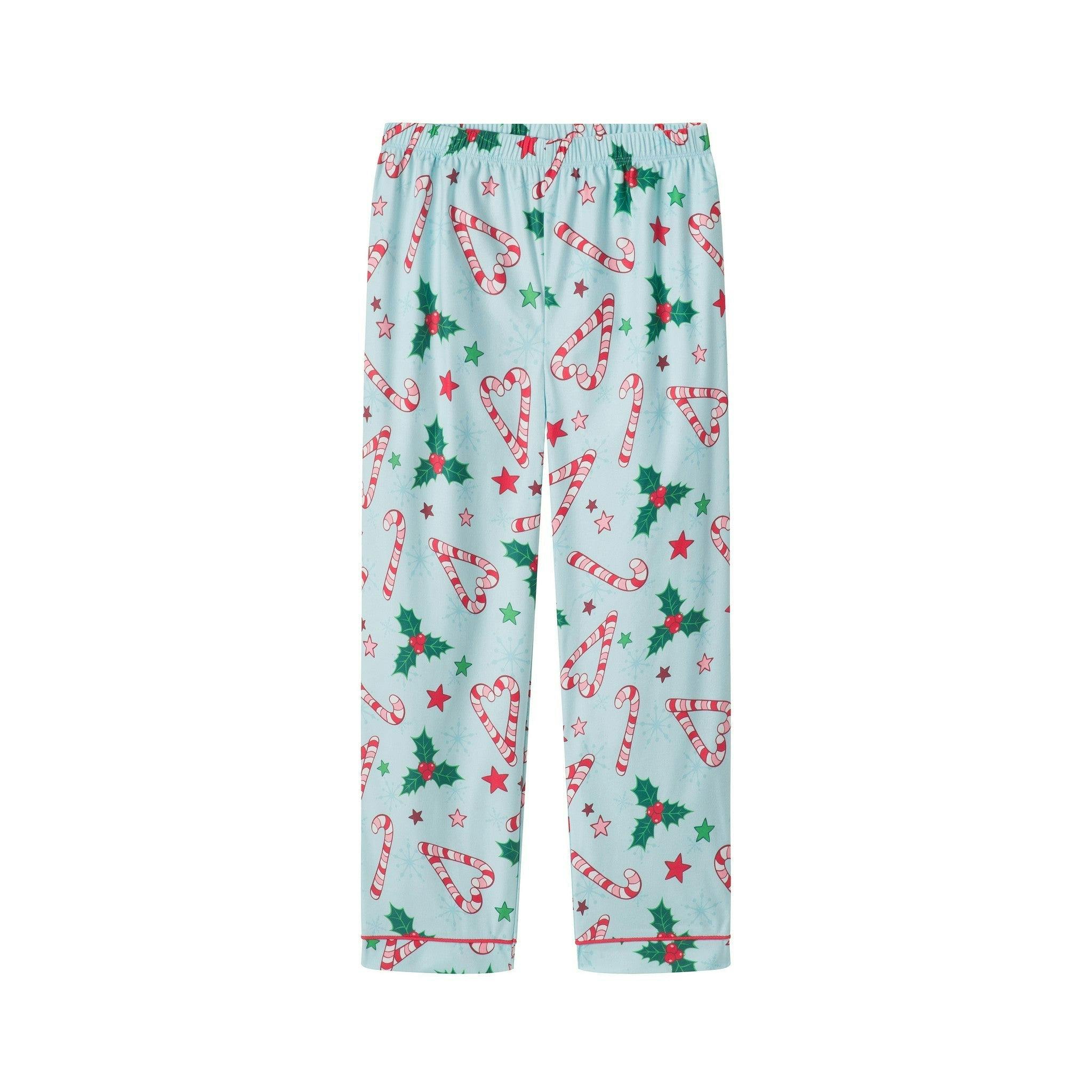 Girls & Tween Pajama Set | Candy Cane Hearts