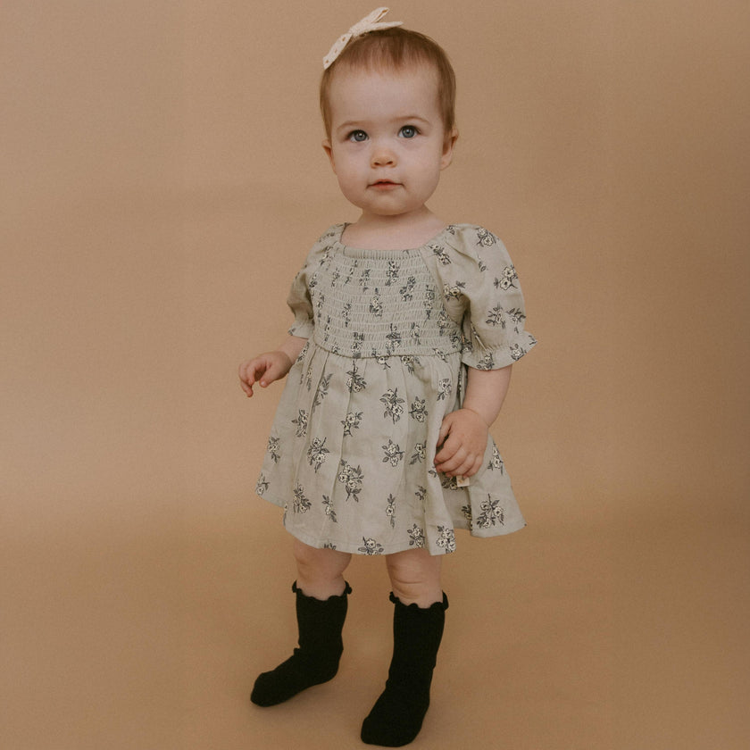 Organic Smocked Dress W/ Bloomers