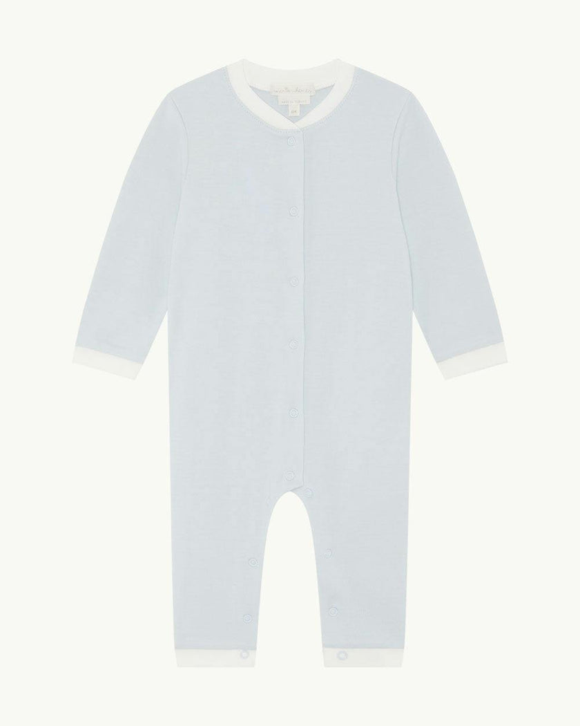 Dalton Stripe Romper 2 Piece Set - Blue
