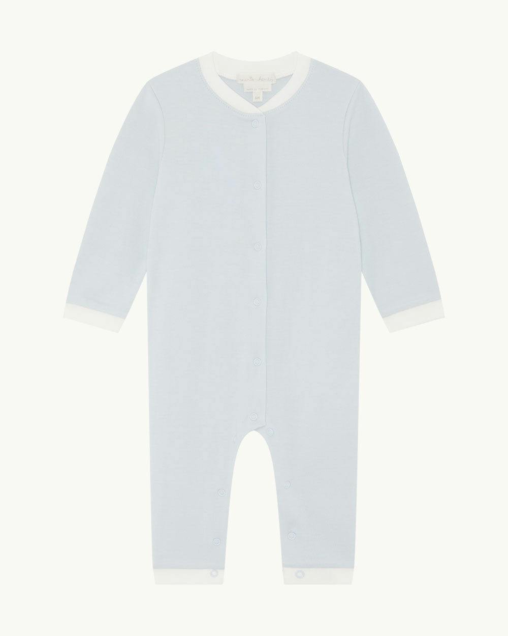Dalton Stripe Romper 2 Piece Set - Blue