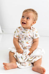 Alligators Pima Cotton Short Romper