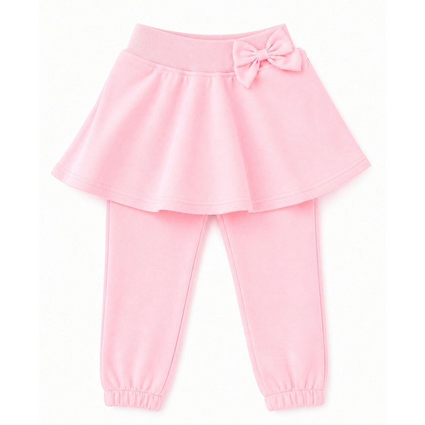 Pink Skirted Bow Jogger