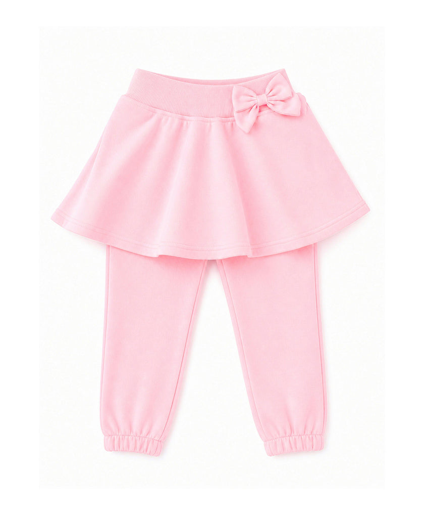 Pink Skirted Bow Jogger