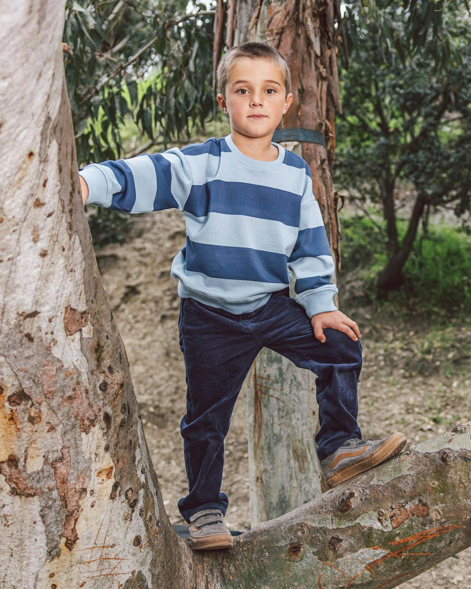 Ryder Rugby Sweatshirt - Crown Blue French Terry