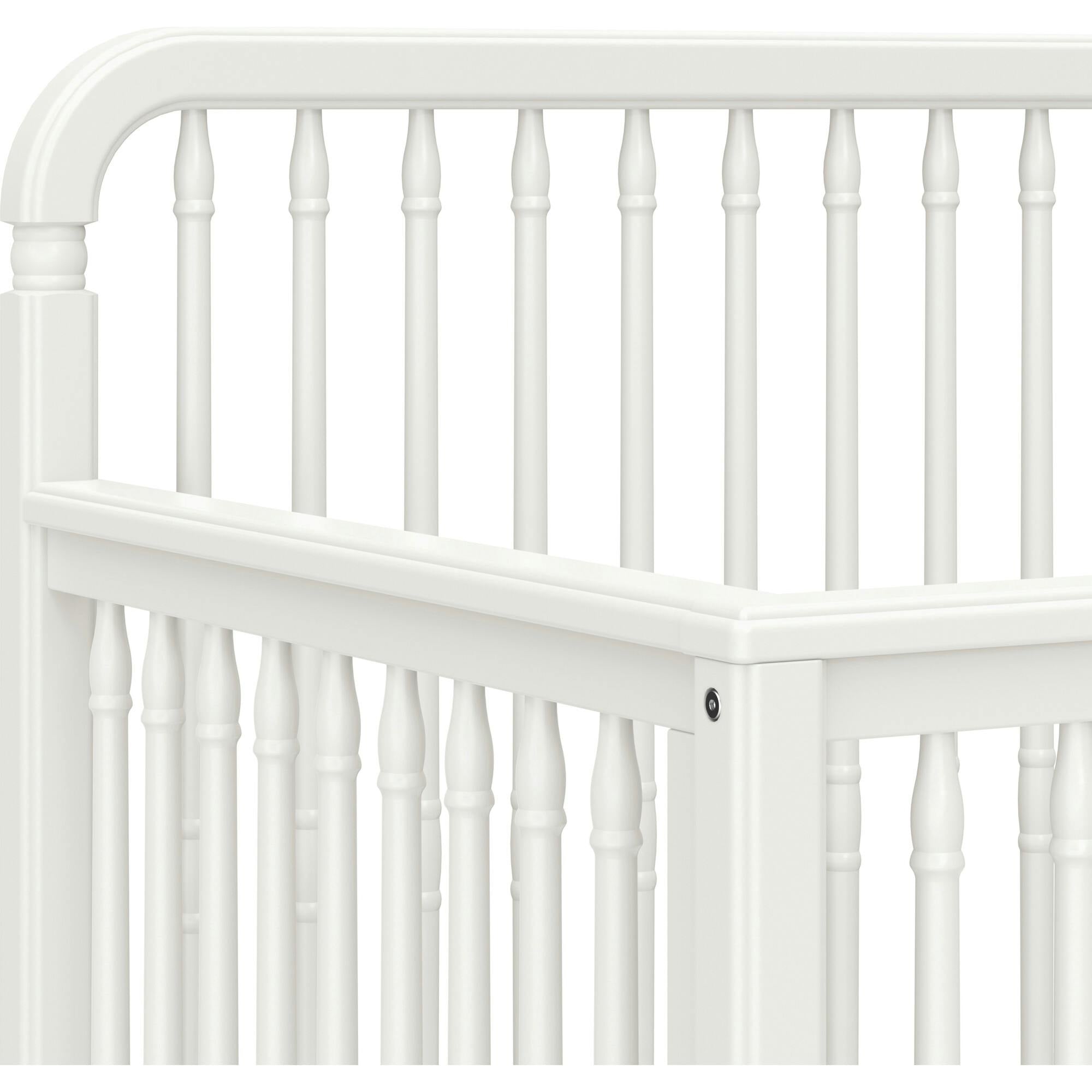 Liberty 4-in-1 Convertible Spindle Crib in Warm White