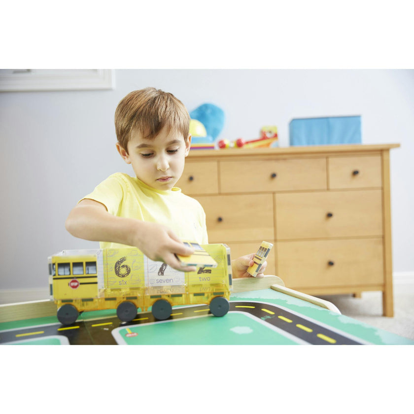 123 School Bus Magna-Tiles Structures