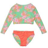 UPF50+ Sustainable Reversible Crop Long Sleeve UPF50+ Rashguard & Bottom Set