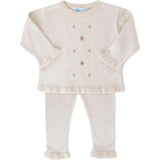 Rosebud Knit Set Ecru