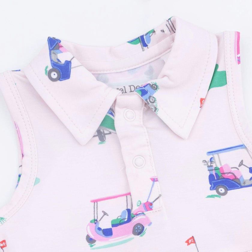 Vintage Golf Carts Pink - Polo Tennis Dress