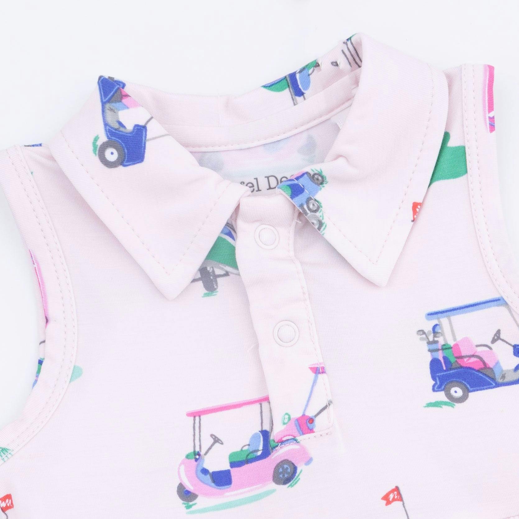 Vintage Golf Carts Pink - Polo Tennis Dress