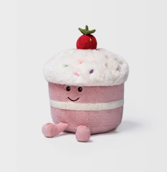 McHugs Strawberry Cake Weighted Plush 18cm