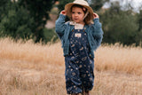 Fringed Cardigan in Luna Blue