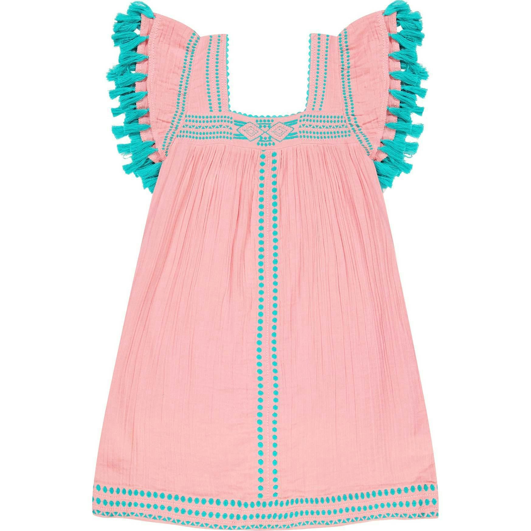 Women's Mini Sandrine Embroidered Dress, Pink