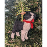 Boston Hand Knit Christmas Ornament