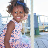 Girls Eloise Dress - Pink Bows