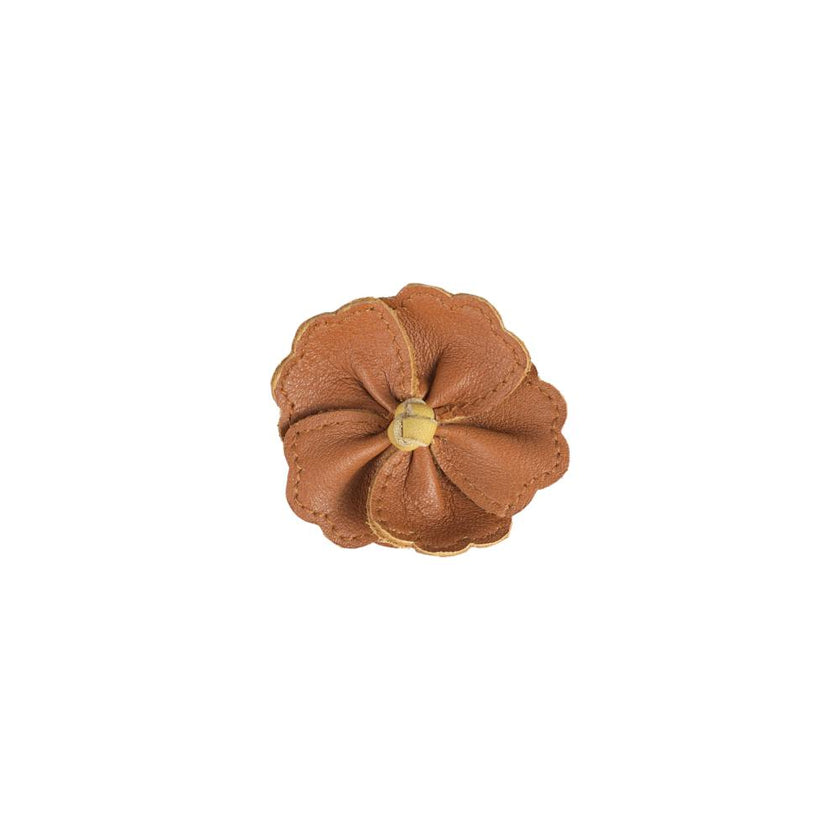 Zaza Fields Hairclip | Hibiscus | Maple Leather