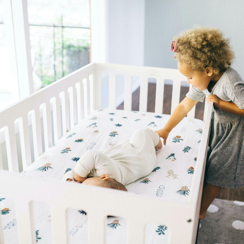 Cotton Muslin Crib Sheet - Prickle Pots