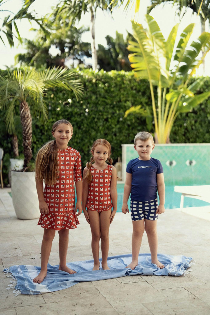 Cherry Print Swim Dress