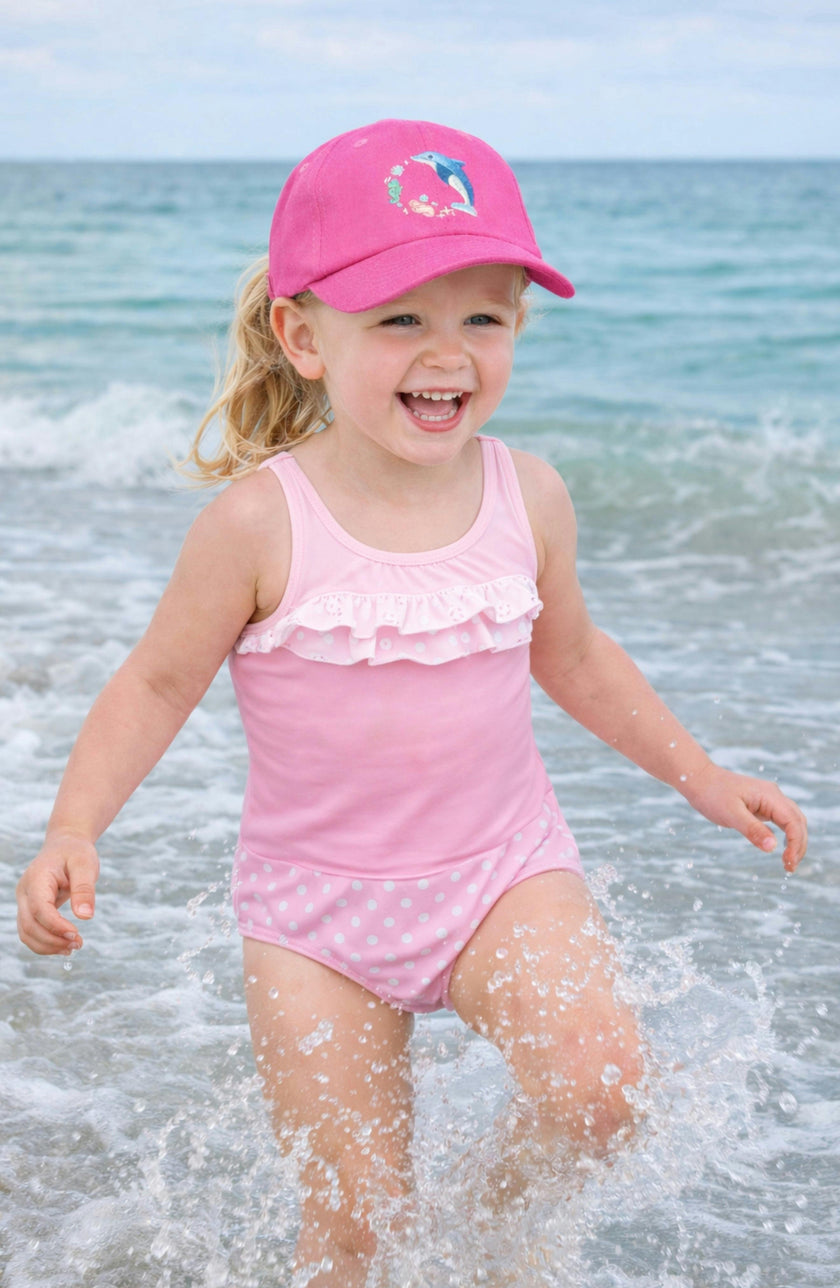 Dolphin Daydream Bow Baseball Hat