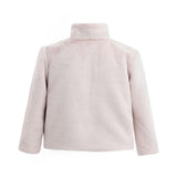 Pink Plush Asymmetrical Coat
