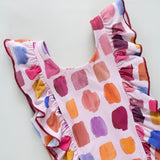 Girls Katniss Suit - Pink Paint Swatches