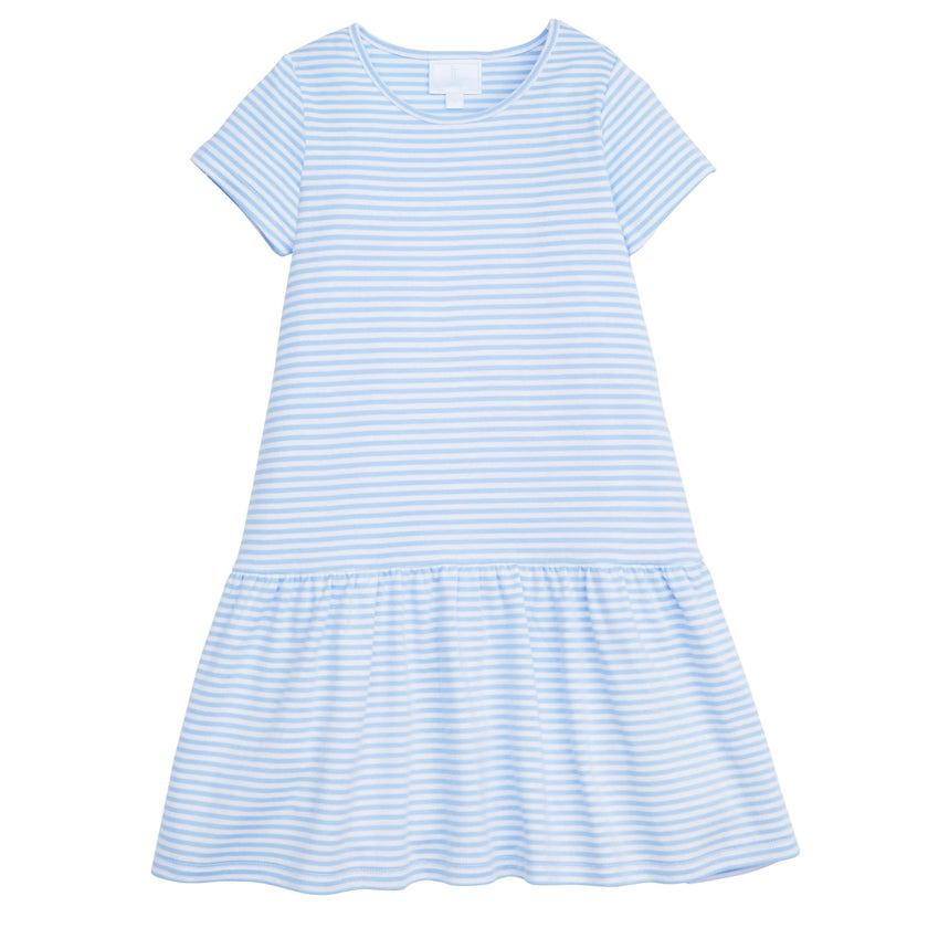 Kari T-Shirt Dress - Light Blue Stripe