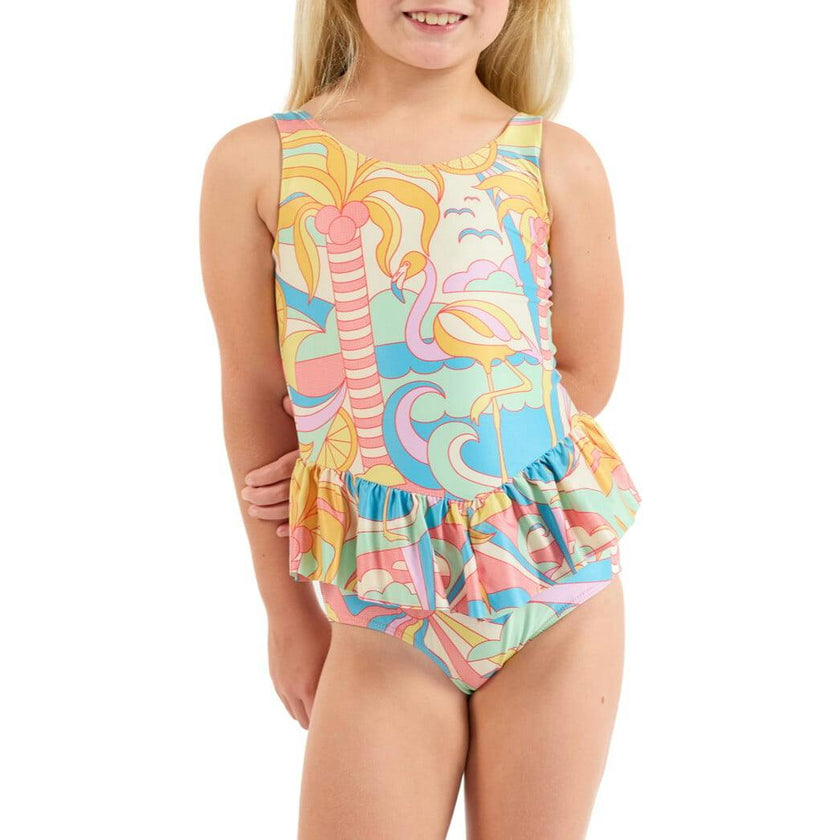 The Paradiso - Girls Ruffle One Piece with Tutu UPF 50+