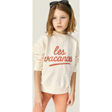 Mipounet SS26 Les Vacances, Sweatshirt Ecru