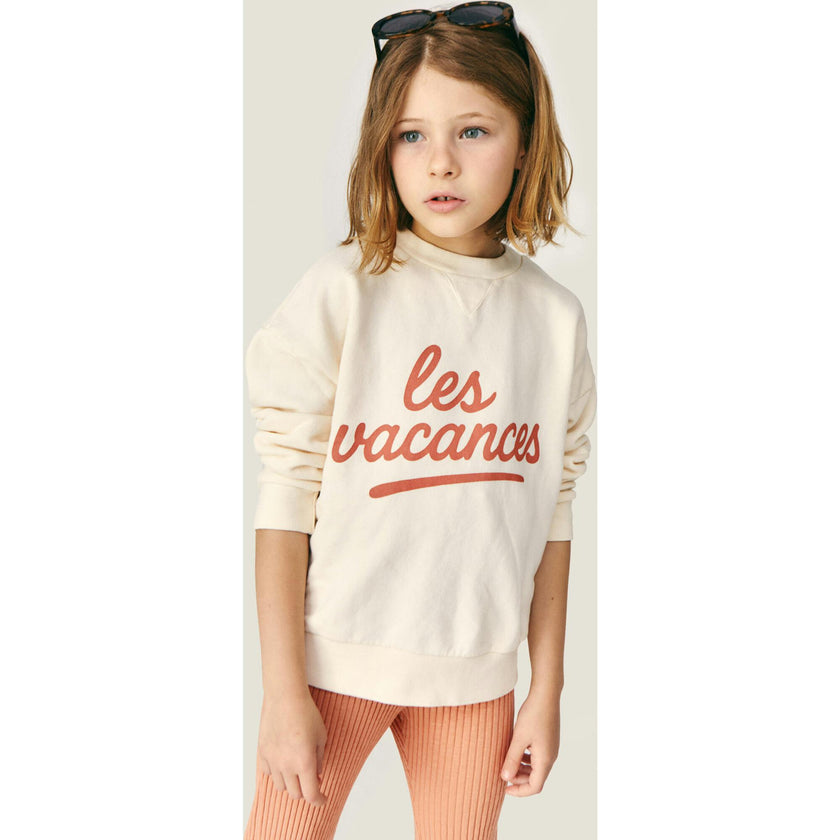 Mipounet SS26 Les Vacances, Sweatshirt Ecru